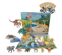 Christmas 2024 Realistic Dinosaur Figurine Décor Christmas 24 Days Countdown Calendar Christmas For Boys and Girls