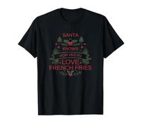 Christmas 2025 French Fries Shirt for Comfort Foodies Humor T-Shirt