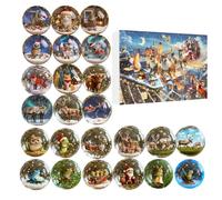 Christmas 2025 Ornaments Animals 2D Acrylic | Adul Animal Christmas Tree Pendants for Holiday Home Car Wall Window Door
