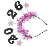 Christmas 2026 Glitter Party Headband with Star Embellishments | Fabric and Iron Build, Fits Most, Snug Fit One Size for Women and Teenagers at Holiday Gatherings