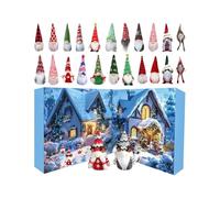 Christmas, 21x4.5 Cm, 24 Pieces Christmas Gonks, Ornament Dwarf Doll Collectible Toy Figures Present for Kids,Family Friends