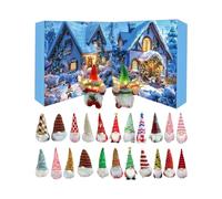 Christmas , 24 Days Christmas Countdown Toy, Collectible Figures, Christmas Gnome Decoration for Holiday Ritual, Fireplace, Mantle Party