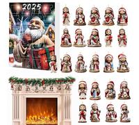 Christmas - 24 Days Countdown Countdown Jesus Pendant, 2D Acrylic Festive Decorations for Home, Party, Wall, Activities, Gathering