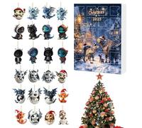 Christmas 24 Days Countdown with Pendragon - Cute Souvenir Gift for Families Adults Teens