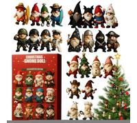 Christmas - 2D Acrylic Flat Decorative Countdown Calendar with Figures for Weddings, Classrooms, Offices, Desks, Wall Trees, Children, Ad