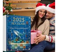 Christmas - 2D Acrylic Pendant - 24 Days Marine Animals for Learning Development Family Activity Fun and Teenagers