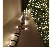Christmas 3000 Ultra-Bright Warm White LED Outdoor Fairy String Twinkle Lights 75 meter long White