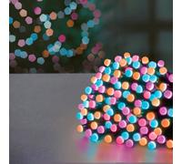 Christmas 360 Frosted Rainbow Berry Led Light - 9meters long Battery Operated with Timer Multicolour