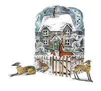 Christmas 3D Advent Calendar 24 Windows 100% Recyclable - Christmas Cottage | Colourful Angela Harding Advent Calendar