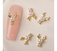 Christmas 3D Art Decoration Snowflake Reindeer Christmas Tree Socks Rhinestones Metal Studs