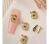 Christmas 3D Art Decoration Snowflake Reindeer Christmas Tree Socks Rhinestones Metal Studs