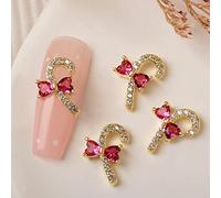 Christmas 3D Art Decoration Snowflake Reindeer Christmas Tree Socks Rhinestones Metal Studs