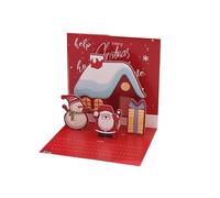 Christmas 3D Bounce Cards,Christmas Folding Cards with Envelopes,Christmas Funny Bounce Santa 3D Snowman Christmas
