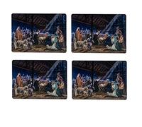 Christmas 4 Pack Cork Backed Tableware Set - Nativity Placemats