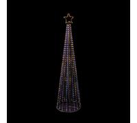Christmas 4m LED Maypole Pyramid Tree with 1,374 White/Warm White LEDs & Star White