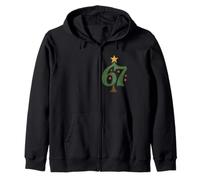 Christmas 67 Funny Gen Alpha Meme Zoomer Memes 6 7 Zip Hoodie