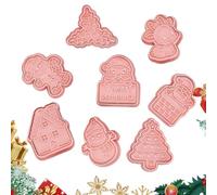 Christmas - 8 Pieces Fudge Shape, Design, Christmas Baking Set | Festive Kitchen Tool with Baking, Family Activity, Party Treat Making