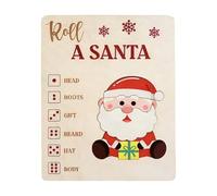 Christmas a Santa Puzzle Game, Educational Play, 15x10x1.5cm, Wooden Christmas Toy, Holiday Party Game, Holiday Gatherings, for Family Friends Kids Gatherings Home Party Indoor Living Room