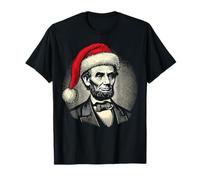 Christmas Abraham Lincoln Presidential Portrait Abe Lincoln T-Shirt