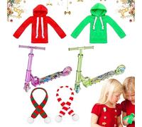 Christmas Accessories Set | Christmas Accessories Clothes Set for Dolls,Winter Christ mas E lf Accesso ries Clothes for Boys and Girls, Children Kids