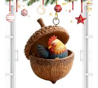 Christmas Acorn Animal Ornaments, Cute 2D Acrylic Acorn Party Supplies, Christmas Tree Decorations, for Winter Holiday Birthday Party Thanksgiving Home Room Dormitory Apartment Indoor Vacation