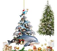 Christmas Acrylic Ornaments 2D Acrylic Stacked Sea Animal