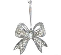 Christmas Acrylic Pendant Ornaments Set With Transparent Crystal-Like Finish, Silver Holiday Decorations Featuring Stars Angels Bows And Dancing Figures For Festive Tree Display(E)