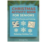 Christmas Activity Book for Seniors: Large Print Puzzles & Coloring (High Spirits Puzzles & Games)