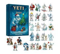 Christmas Ad Vent Ornament, Elegant 2d Design, 26x18x3cm, National Parks Ad Vent Calendar, Christmas Countdown Calendar, Portable Acrylic Material, for Tree, Backpack, Car, Wreath, Mantle, Wall