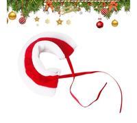 Christmas Adjustable Pet Hat & Scarf Set - Festive Red & Green Costume for Hamsters, Guinea Pigs, and Small Pets | Soft Flannel Material, Easy-to-Adjust Straps, Ideal for Holiday Photos