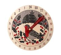 # Christmas Advent Calendar 11 Inch Wooden Christmas Countdown Calendar 2022 Christmas Welcome House Sign Distance Christmas Advent Calendar Country Home Decor Days (Camouflage, One Size)