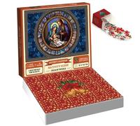 Christmas Advent Calendar 2023 24 Parts Nativity Scene 1000 Pieces Christmas Jigsaw for Adults Kids Advent Calendar Jigsaw for Countdown to, Decorations