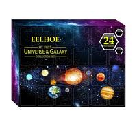 Christmas Advent Calendar 2024, 24 Days Space Planet Christmas Countdown Calendar, Universe Galaxy Learning Collection Kit,Xmas Surprise Gift(