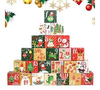 Christmas Advent Calendar 2024 DIYs Boxes Kit | Empty Advent Calendar To Fill Yourself | Make Fill Your Own Advent Calendar 24 Days | Fillable Countdown Boxes For Giftss Holiday Decor