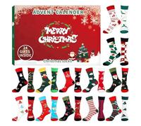 Christmas Advent Calendar 2025, 12 Pairs of Women's Christmas Socks, 24 Days Countdown Blind Box, Adult Cuddly Socks, Women, Christmas Socks Gift Set
