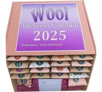 Christmas Advent Calendar 2025 24 Day Christmas Countdown Calendar with Wool Knitting Yarn for Winter Knitters DIY Crafts HOME.