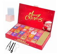 Christmas Advent Calendar 2025 24 Day Countdown with Complete Rock to Gems Kit and Tools for Kids Learning Collecting Educational Holiday Decorations