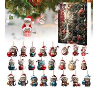 Christmas Advent Calendar 2025 24 Days Christmas Countdown Calendar, Cat Advent, Style 1| Calendars