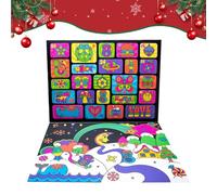Christmas Advent Calendar 2025 24 Days of Sensory Surprises - Squishy Toys with Fun Shapes and Textures 24 Doh Toys in One Calendars For Kids & Adults Christmas Countdown Calendar