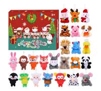 Christmas Advent Calendar 2025 24Pcs Cute Stuffed Animals Advent Calendar Plush Toys Christmas Decor for Girls Boys, A..