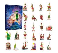 Christmas Advent Calendar 2025,Countdown Calendar before Christmas,24 Collectible Surprises Grinch Doll Figures,Christmas Tree Ornaments,The Ideal Christmas Gifts for Boys, Girls, and Teenagers (B)