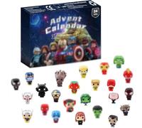 Christmas Advent Calendar 2025 for Kids Boys,Figures Advent Calendar,24 Days Countdown Superhero Figures Toys,24PCS Movies Toys Christmas Eve Box for Kids (A)