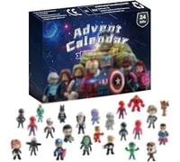 Christmas Advent Calendar 2025 for Kids Boys,Figures Advent Calendar,24 Days Countdown Superhero Figures Toys,24PCS Movies Toys Christmas Eve Box for Kids (B)