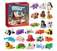 Christmas Advent Calendar 2025 for Kids: Mini 3D Printed Animal Advent Calendar 24 Days Countdown Toys Gifts for Girls Boys - Flexible Little Cute Animals Desk Pet (A-1pcs)