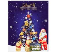 Christmas Advent Calendar 2025 - TJMolten gift tag for New Linddt Advent GOLD COIN Festive Advent 2025 - Lindt milk chocolate teddy, Lindt Lindor/Milk/Swiss Chocolate Truffles 289g (chocolate advent)