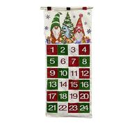 Christmas Advent Calendar,24 Day Countdown to Christmas Calendar,Large Cloth Countdown Calendar with Fillable Pockets,Reusable Wall Door Hanging Decoration,Xmas Home Ornaments,Kids Gifts