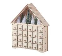 Christmas Advent Calendar 24 Days Countdown Decoration Christmas Wooden Decoration Reusable U9k7 Detachable
