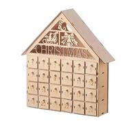 Christmas Advent Calendar 24 Days Countdown Decoration Christmas Wooden U9k7 Reusable Detachable Decoration