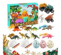 Christmas Advent Calendar, 24 Days of Advent Dinosaur Game Set - For Christmas Game Collection Learning Party