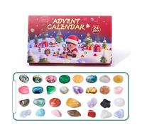Christmas Advent Calendar 24 Days Rock Collection Christmas Countdown Calendar Crystal Rock Stone Kids Gifts Christmas